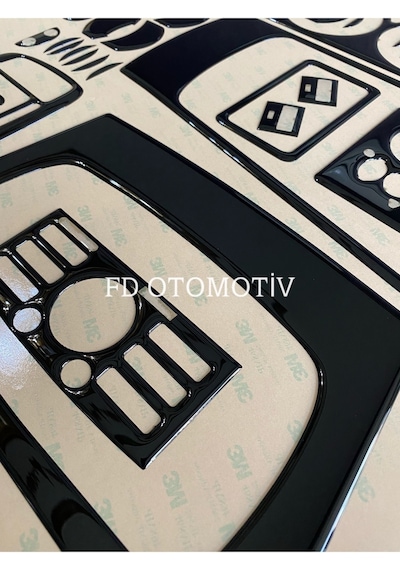 Ford Connect 2009 - 2014 Torpido, Konsol, Trim, Göğüs Kaplama Seti Piano Black Renk