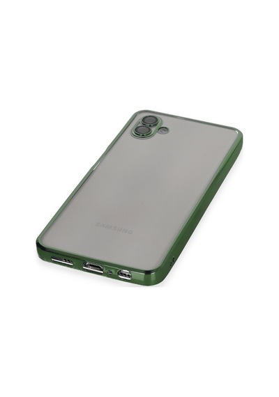 Samsung Galaxy Uyumlu A04 Kılıf Razer Lensli Silikon - Yeşil Bz8683140483227