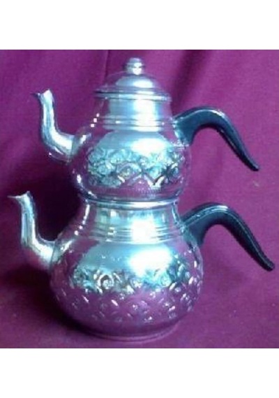 Bakır Çay Demliği Takımı