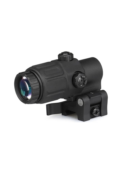 Dürbün Siyah Taktik Magnifier 5x Yakınlaştırmalı Dürbün 22mm Ray Uyumlu Katlanır Yaylı Ayaklı Çok Renkli