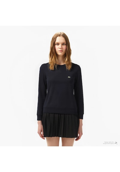 Lacoste Kadın Regular Fit Bisiklet Yaka Sweatshirt Lacivert