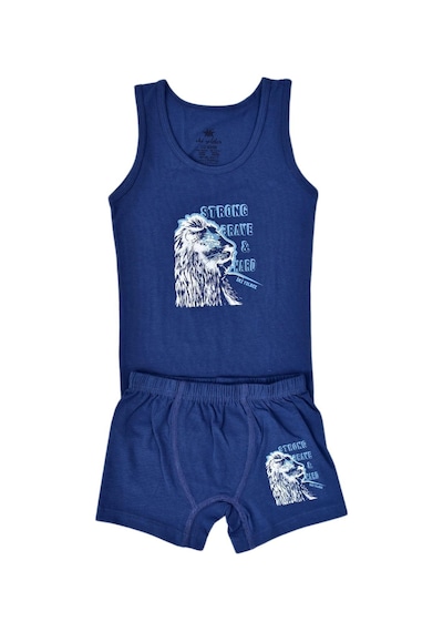 Aslan Baskılı Erkek Çocuk Atlet Boxer Takım 6046 Bgl-st03477 001