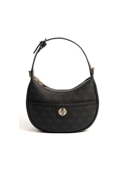Silver Polo Sp1194 Kadın Omuz Çantası Monogram Siyah-siyah