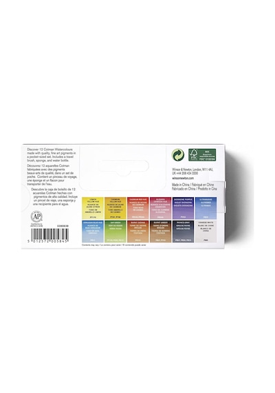 Winsor Newton Cotman Field Box Kır Tipi 12'li Suluboya Yarım Tablet Diğer