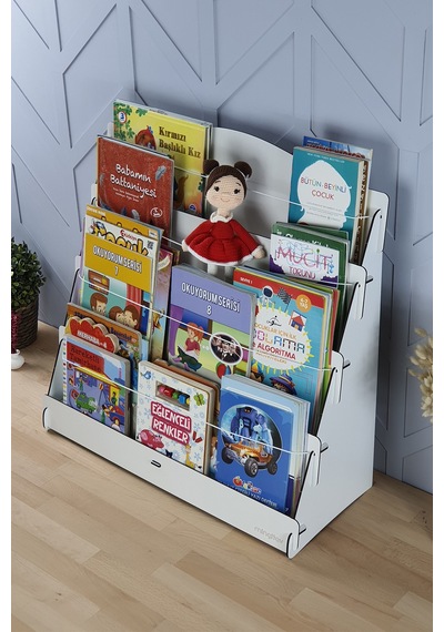 Lucky Montessori Ahşap Çocuk Odası 4 Raflı Kitaplık Beyaz - 271488171 Beyaz Lucky Montessori Ahşap Çocuk Odası 4 Raflı Kitaplık Beyaz - 271488171 Beyaz