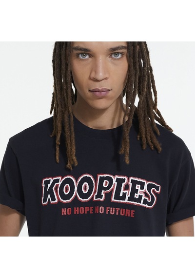 The Kooples Erkek Siyah T-shirtdüzhtsc25024k