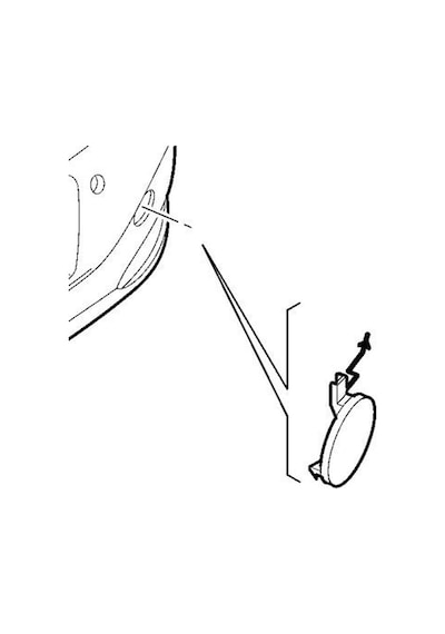 Opel Grandlandx Arka Tampon Çeki Kapak 2018-2021 95525785 1.5 Hdı, 1.6 Cdtı
