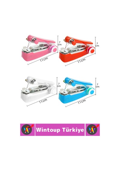 Seyahat Tipi Yırtık Sökük Onarımı Pratik Portatif Çanta Cep Boy Çok Şık Kablosuz Mini Dikiş Makinesi