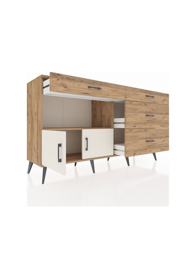 Hyperion Konsol Tek Raflı 4 Çekmeceli 2 Kapaklı 176x44x99 Çam-ayt Çam-aytaşı/çam Hyperion Konsol Tek Raflı 4 Çekmeceli 2 Kapaklı 176x44x99 Çam-ayt Çam-aytaşı/çam