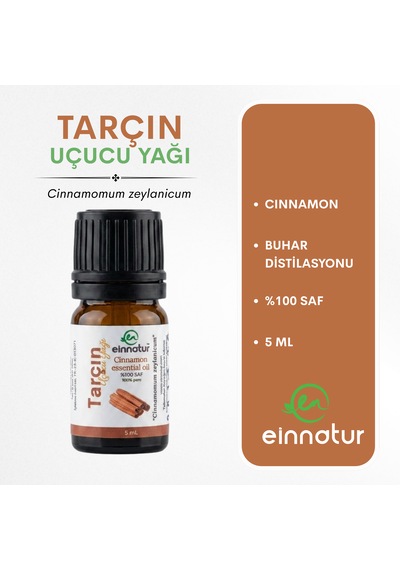 Tarçın Yaprağı Uçucu Yağı, 5 Ml, %100 Saf, Cinnamomum Zeylanicum Essential Oil