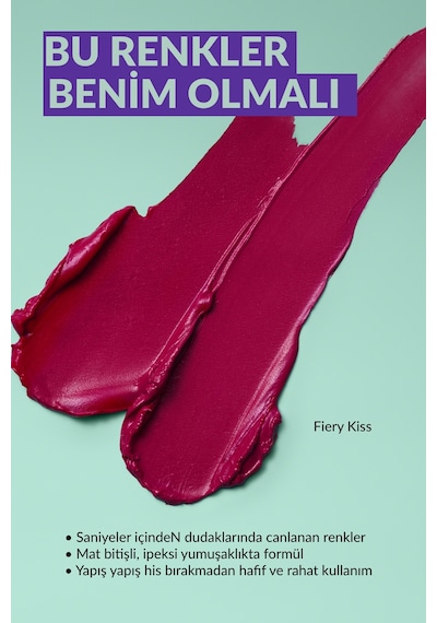 Avon Color Trend Likit Mat Ruj Fiery Kiss