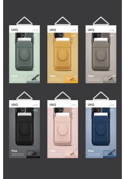 Telefon Modelleri Ile Uyumlu Kartlık Flixa Serisi Manyetik Stand Olma Popsocket Özelliği Grey