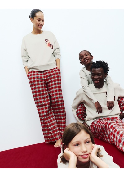 Marks & Spencer Saf Pamuklu Spencer Bear Pijama Takımı T37002274J Gri