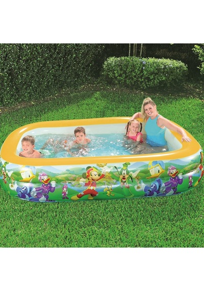 Bestway Büyük Boy Şişme Aile Havuzu Disney 262x175x51 CM 91008 Çok Renkli