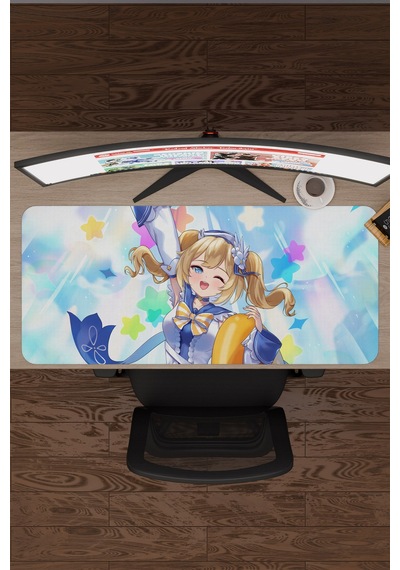 Barbara Genshin Impact Anime Gacha V4 - 90x40 Xxl Gaming Mouse Pad Fare Altlığı