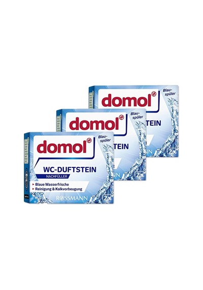 Tuvalet Temizleyici Yedek, 80 Gr, 3 Adet, Mavi Su, Kireç Önleyici