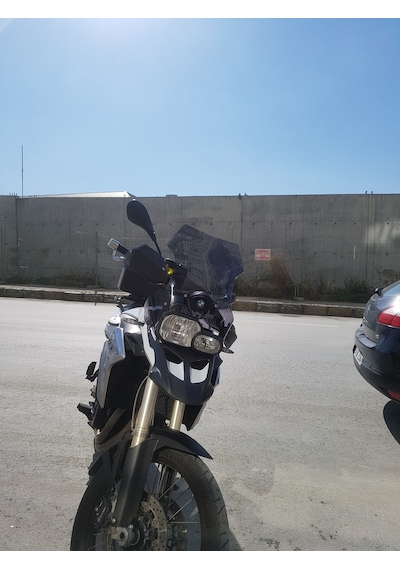 Bmw F800 F650 Uyumlu Uzun Cam Koyu Füme 45Cm 4Mm Zeus