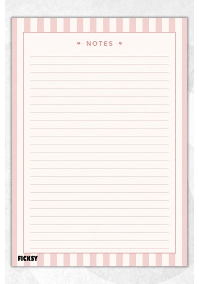 A4 Bloknot Çizgili Defter - 50 Yaprak - Memopad - Notepad - Not Defteri - Not Kağıdı - 4184 Çok Renkli