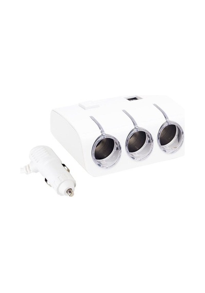 Electroon 12-24V 2Xusb 3'Lü Oto Çakmaklık Çoklayıcı