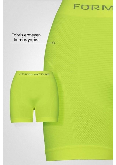 Uniquetrenders Erkek Dikişsiz/seamless Nefes Alabilen Boxer Neon Sarı