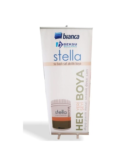 Bianca Stella Su Bazlı Saf Akrilik Boya 1Lt 1087 Kırık Beyaz