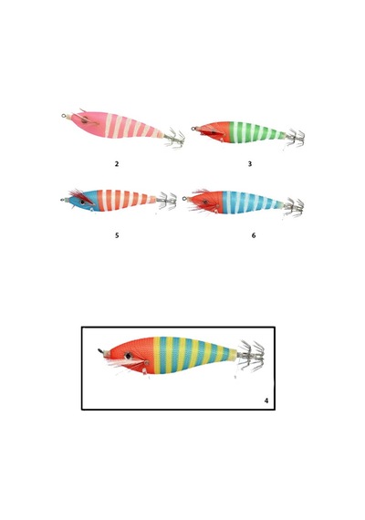Captain 3004 Kalamar Zokası 8cm Zebra Squid