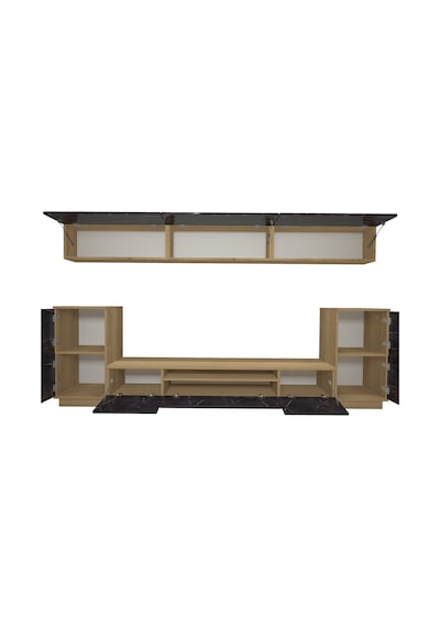 Decoraktiv Trendstyle 9 Mdf Tv Ünitesi Tv Sehpası Pera - Siyah Mermer