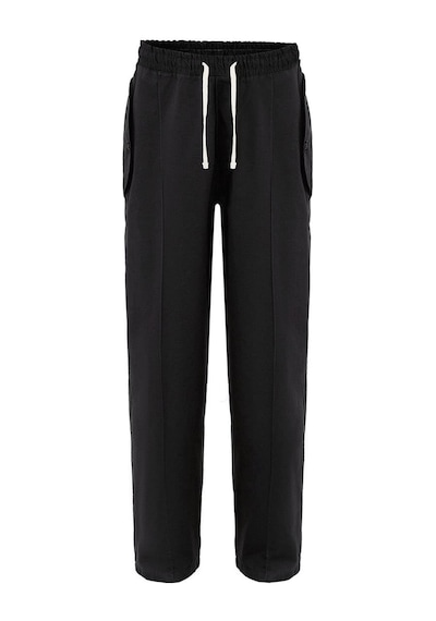 Vamos Bağcıklı Baggy Gabardin Pantolon Siyah