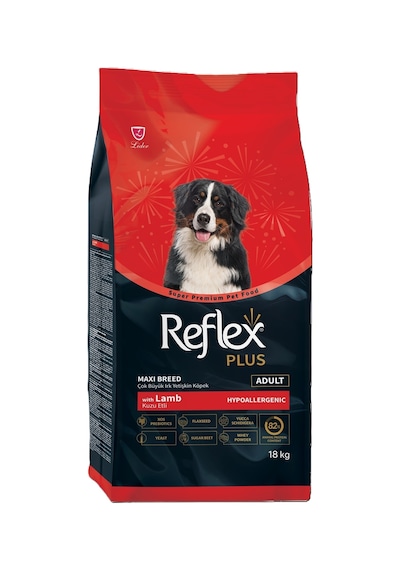 Reflex Plus Kuzu Etli ve Pirinçli Büyük Irk Yetişkin Köpek Maması 18 KG