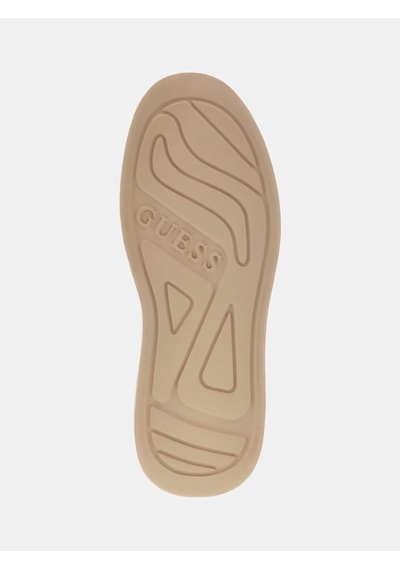 Guess Elba Hakiki Deri Erkek Sneaker Ayakkabı Fmtlbasue12 Bej