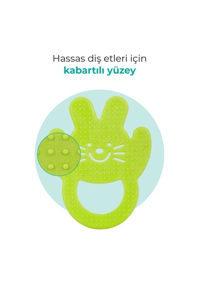 Mamajoo Yumuşak Diş Kaşıyıcı Yeşil Tavşan