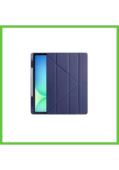 Bezos Apple iPad Uyumlu Pro 13 2024 Kılıf Kalemlikli Hugo Tablet Kılıfı - Lacivert Dmc