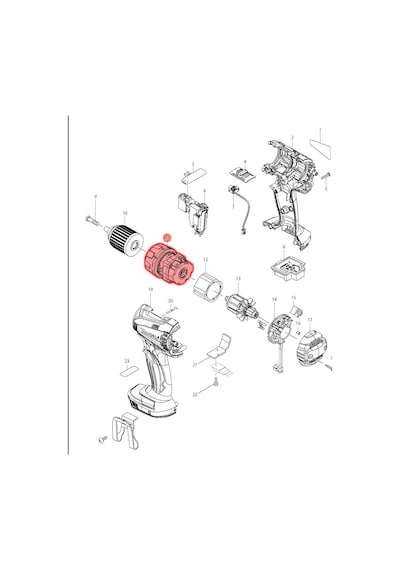 Makita BDF456 Şanzıman Ürün Kodu 126459-4