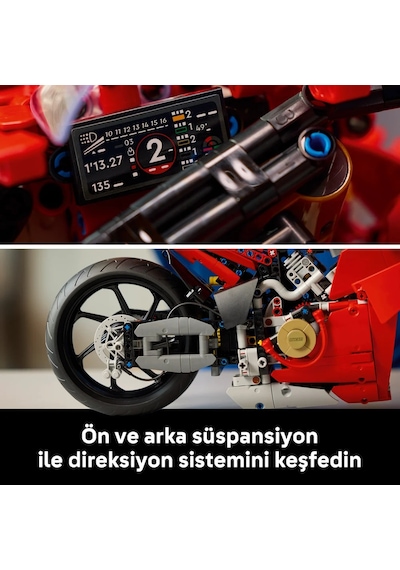 LEGO® Technic Ducati Panigale V4 S Motosiklet 42202 - Yetişkinler için İnşa Edilebilen Yaratıcı Model Yapım Seti (1603 Parça)