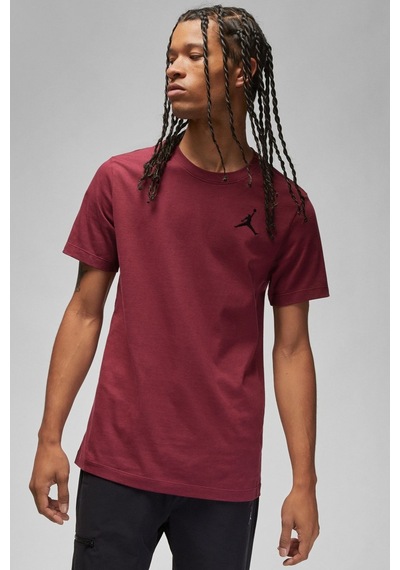 Nike Air Jordan Jumpman Ss Crew Mens Erkek Günlük Tişört Bordo