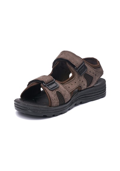 Günlük Unisex Kalın Anatomik Taban Cırtlı Ayarlanabilir Plaj Havuz Deniz Sandalet 037-337-183 Eski Kahve