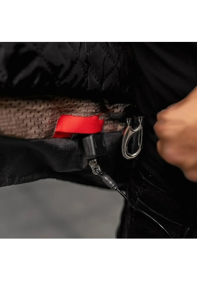 Prosev Nf2500 Motosiklet Montu 4 Mevsim Uzun 600-d Dayanıklı Kumaş Airbag Teknelojisi Motorcu Mont Red