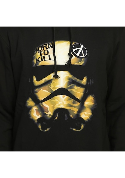 Bant Giyim - Star Wars Trooper Siyah Kapşonlu Erkek Sweatshirt Bant Giyim - Star Wars Trooper Siyah Kapşonlu Erkek Sweatshirt