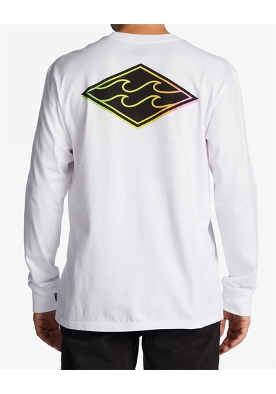 Billabong Crayon Wave Ls Erkek Tişört Abyzt01719-Wht
