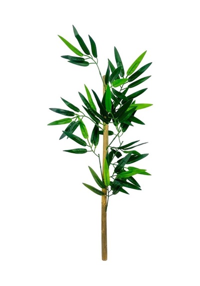 5li Set Yapay Bambu Sopası 8 Yapraklı 70cm Yapay Çiçek Bambu Duvarı Separatör Çiçeği Yapay Çiçek