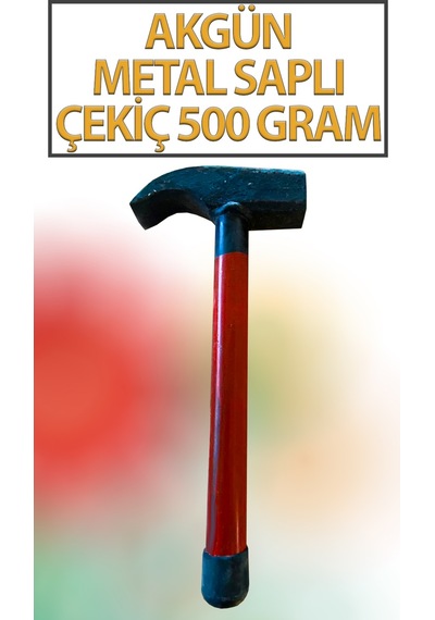 Çekiç Demir Saplı 500 Gr Eğik Çekiç Sap Uzunluğu 21 Cm Toplam Ağırlık 600 Gr
