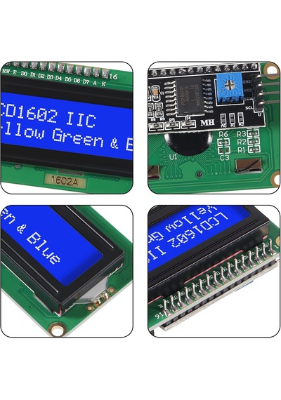 2x16 Lcd - Lcd1602 Mavi Ekran + Iıc/ı2c Arayüz Modülü