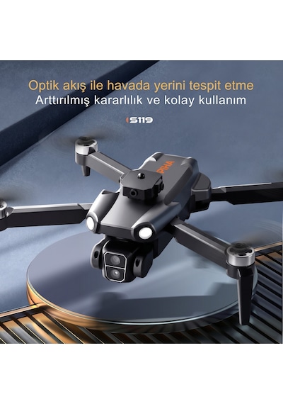 Piha S119 Drone Fırçasız Motor 2 Batarya & 30 Dakika Uçuş 1080P HD Kamera Engelden Kaçınma