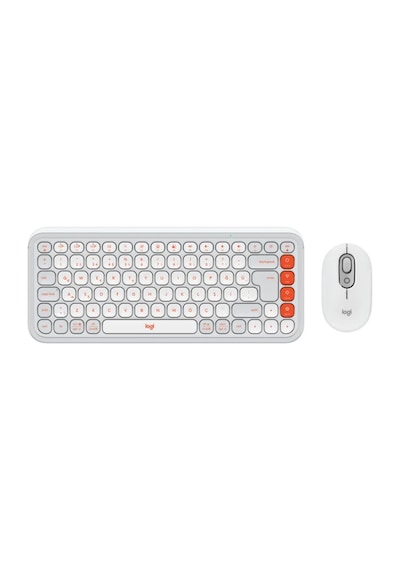 Logitech Pop Icon Kablosuz Bluetooth Sessiz Q Klavye ve Mouse Seti