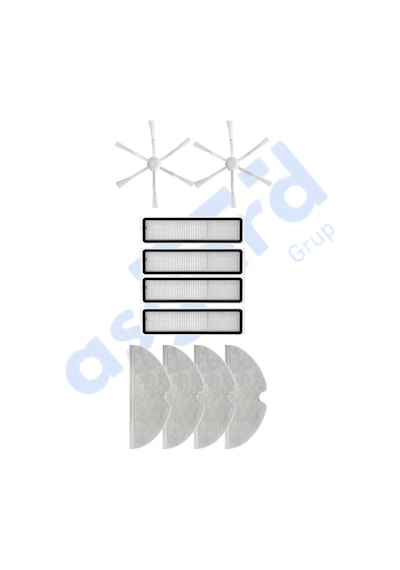Roborock Q Revo Master Uyumlu 1 Ana Fırça 2 Yan Fırça 4 Filtre 2 Mop Pkt-iasgf0001458