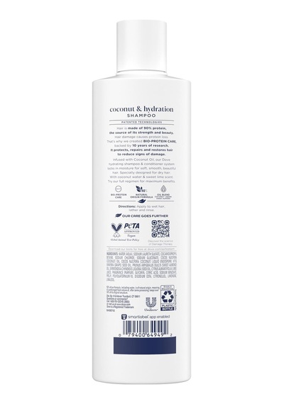 Dove Damage Therapy Hindistan Cevizi Yağlı Nemlendirici Şampuan 355ml