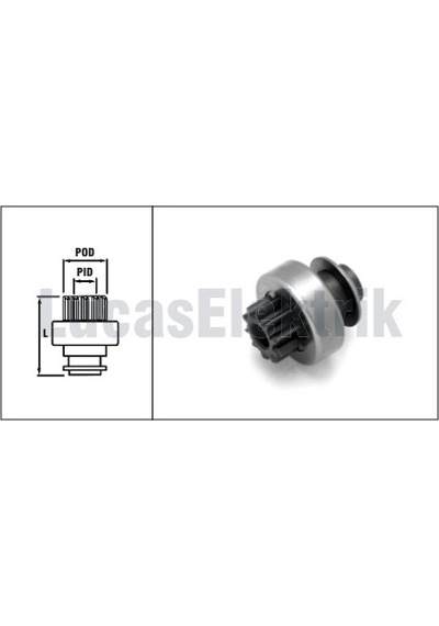 Lucas Sdr8005 Marş Dişlisi 10 Diş 1209 Astra F-corsa B-vectra A-b-tıgra-ascona-omega-p206-p307-partner- Berlıngo-r9-r19-megane-laguna 186798-7701040831-90543810 -