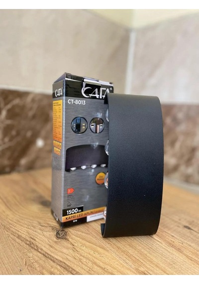 Cata 15w 1500 Lm 3200k 4 Ledli Çift Yönlü Kapri Led Aplik Ct-8013 Siyah
