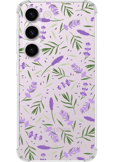Prinrify Samsung Galaxy S23 Uyumlu Water Color 3 Baskılı Şeffaf Köşe Korumalı Antişok Kılıf