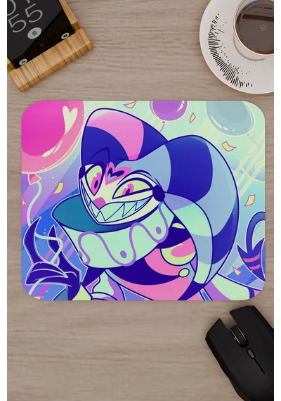 Helluva Boss Kaymaz Dikişli Kauçuk Oyuncu Mousepad V3 - 22x18 Gaming Mouse Pad Fare Altlığı